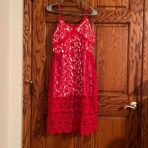 Red crochet